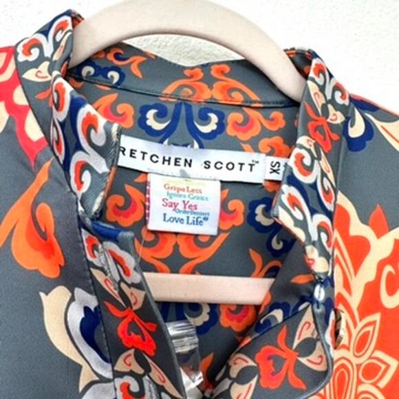 Gretchen Scott NWT Mandarin Turkish Delight Dress in Grey, Size XS - Picture 2 of 9